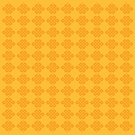 Abstract geometric ornamental orange pattern. Vector illustration bright design. Modern colorful geometric texture. Illusive background. Design for decor, covers, prints.のイラスト素材