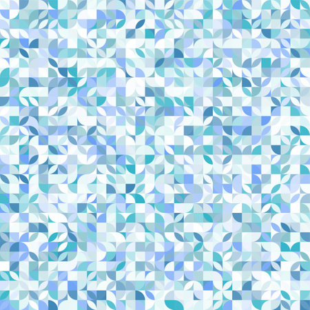 Blue geometric pattern. Abstract decorative backdrop can be used for wallpaper.のイラスト素材