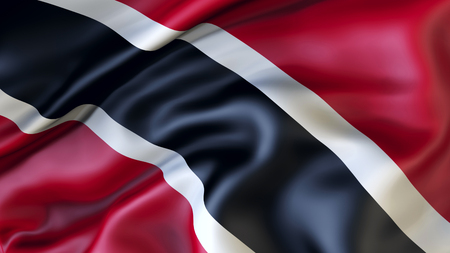 Waving flag of Trinidad and Tobagoの写真素材