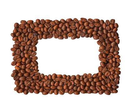 coffee beans isolated on white background, banner , backgroundの写真素材