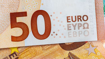 Euro banknotes background. Euro Banknotes. Paper money. Business conceptの写真素材