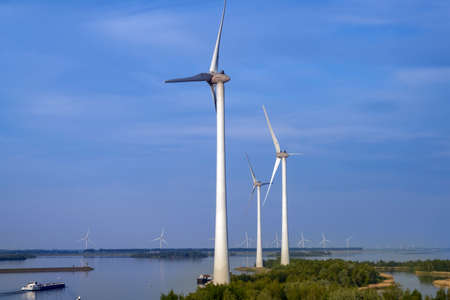 Wind turbines producing clean renewable energy