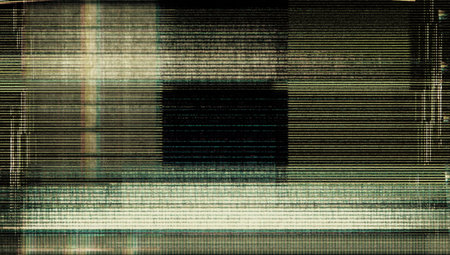 Glitch background. Digital errors on the screen. Colorful stripes noisy television screenの写真素材