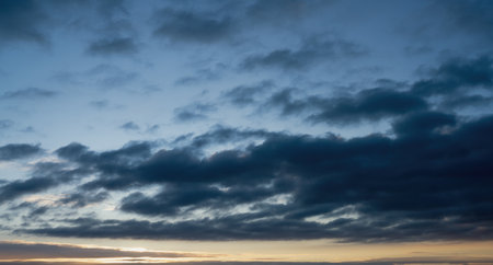 Sky Overlay. Beautiful bright sky with fluffy clouds. Nature sky