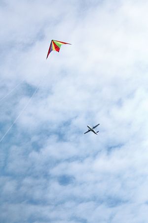 Kite in the skyeの写真素材