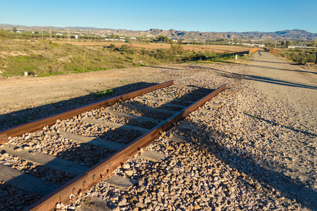 old railways cutの写真素材