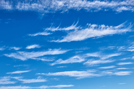 Blue sky with clouds. Natural backgroundの写真素材