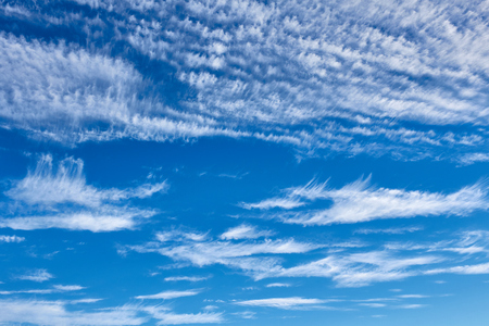 Blue sky with clouds. Natural backgroundの写真素材