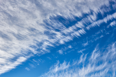 Blue sky with clouds. Natural backgroundの写真素材