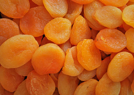 Dried apricots close upの写真素材