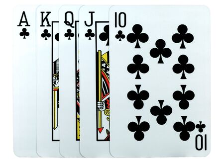 playing-cards on a white background are a risk