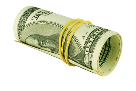 Banknotes of United States of America - dollars, one hundred dollar bill roll