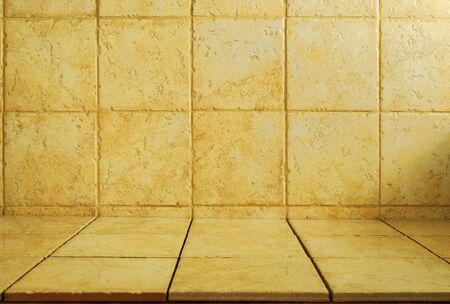 simple background from   tiles in warm colorsの写真素材