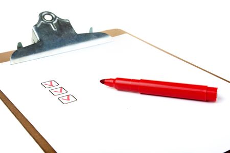 paper holder with picture of noted planning の写真素材