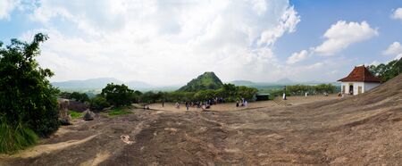 entrance to the cave temple in Dambulla, Sri Lanka, December 7, 2011のeditorial素材