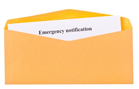 open envelope with looking out the corner of the letter