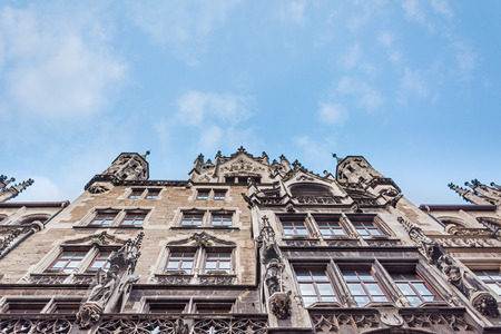 MUNICH, GERMANY - MAY 07, 2016: Marienplatz in Munich, Germany.  New Town Hallのeditorial素材