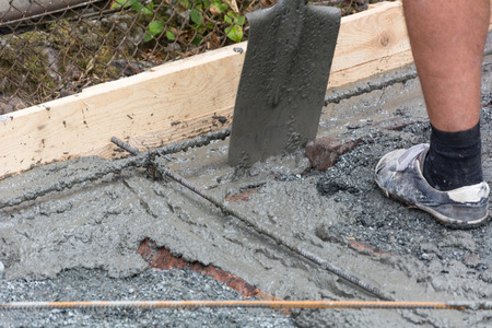 Concrete work in the householdの写真素材