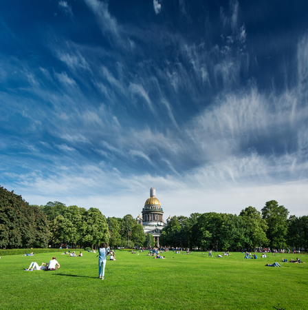 ST. PETERSBURG, RUSSIA - JULY 14, 2016: Saint Isaac's Cathedral in St. Petersburg, Russiaのeditorial素材