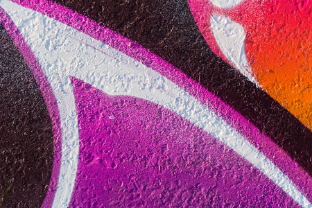 abstract painting on rough concrete surfaceの写真素材