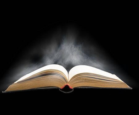 old open book on the artistic background