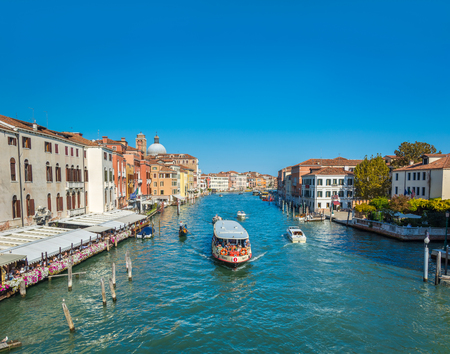 Venice, Italy - Sep 30, 2018: morning view of the Grand Canal from the Scalzi Bridgeのeditorial素材