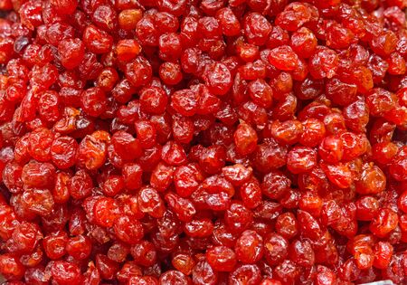 cherry fruit dried as a backgroundの写真素材