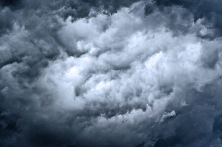 upcoming storm with dramtic skyの写真素材