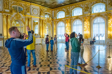 ST. PETERSBURG, RUSSIA - MAY 31, 2017: The Grand Catherine Palace - the official summer residence of...