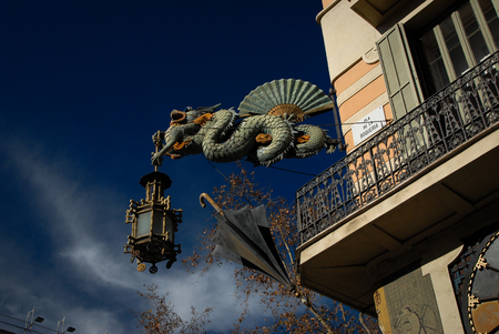 barcelona ramblasのeditorial素材