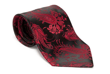 Tie on a white background isolatedの写真素材