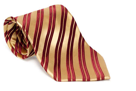Tie on a white background isolatedの写真素材