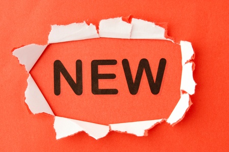 background of torn paper of various colorsの写真素材