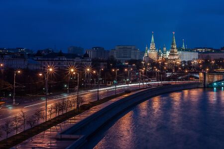 Autumn Moscow evening.の写真素材