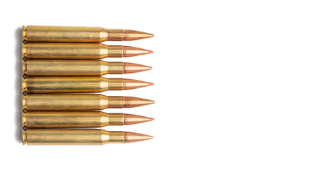 intermediate cartridges isolate on a white background with a shadow. Copy space, direction vector
