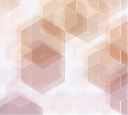 Yellow orange brown abstract background polygonのイラスト素材