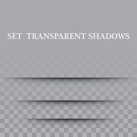 Transparent paper with realistic shadow effectsのイラスト素材