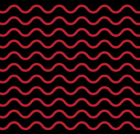 Seamless Geometric Black White Red Brown Wave Lines Background Vector Pattern. Seamless pattern...