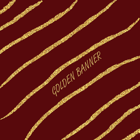 Abstract Background with Gold Dust Texture Diagonal Lines. Vector illustrationのイラスト素材