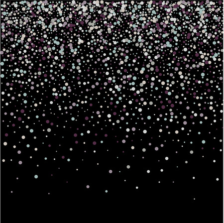 Clean holiday background with flying golden and white confetti, some are out of focusのイラスト素材