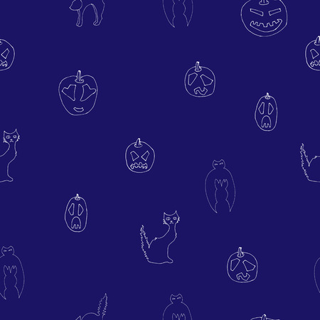 Halloween seamless pattern designのイラスト素材