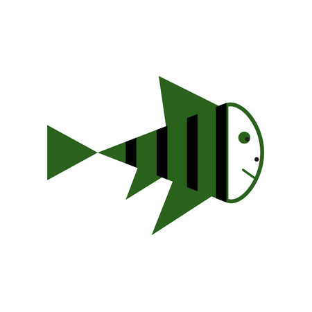 illustration of Cute fish cartoon. Vector iconの写真素材