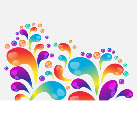 Abstract colorful vector background, color flow liquid wave for design brochure, website, flyer. Stream fluid.のイラスト素材