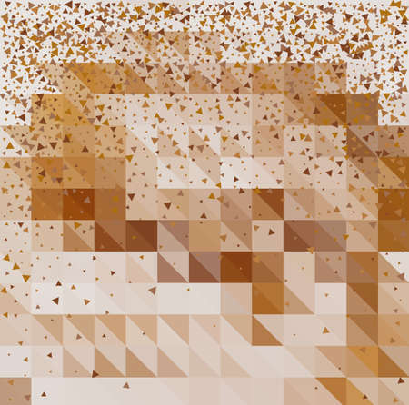 Brown vector geometric background for cover design, book design, website background,