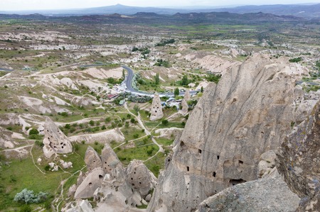 Open air landscape in Goreme national park. Cappadocia, Anatolia, Turkey.の写真素材