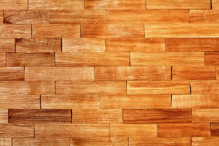 Beautiful panel of chipped wooden planks texture and background of old wood. Mosaic of old wooden...