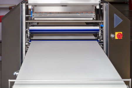 Dough rolling machines are used to give the dough blank the required length and thickness