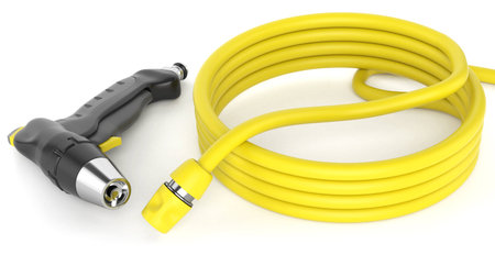 diffuser water hose isolated on white backgroundの写真素材