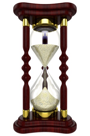 hourglass isolated on white background