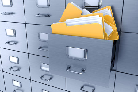 Filing cabinet 3Dの写真素材